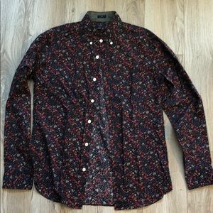 J Crew Slim Dark Floral Print Shirt (Men’s S)